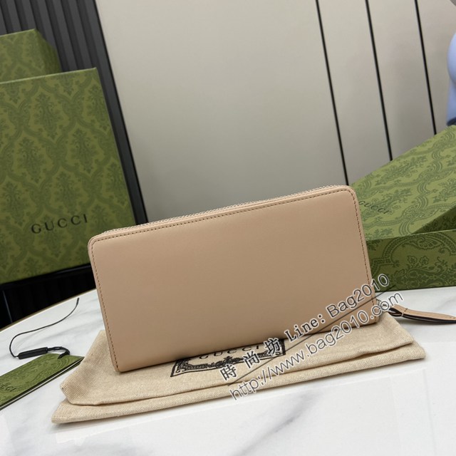 Gucci專櫃古馳最新款Marmont系列錢夾男女款拉鏈長夾錢包 jh2482型號：790057